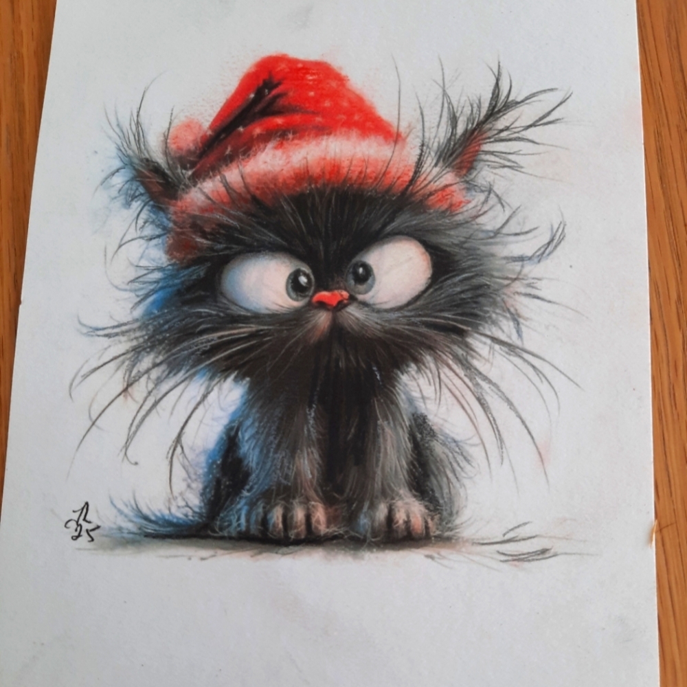3 For 25$ - Hand Drawing Art - 5 X 7 With Enveloppe - Handmade Card